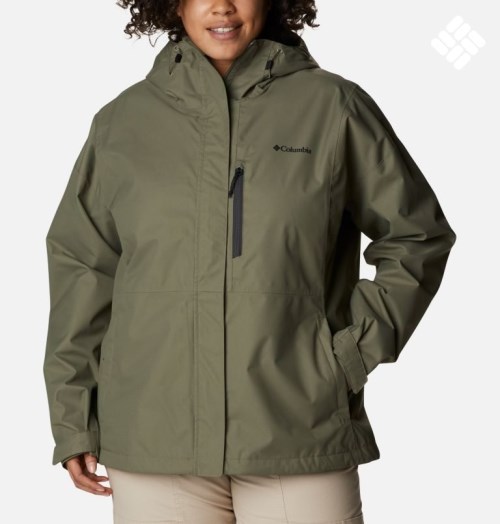 Columbia Hikebound Jakke Dame Olivengrønne | Plus Size 20976I